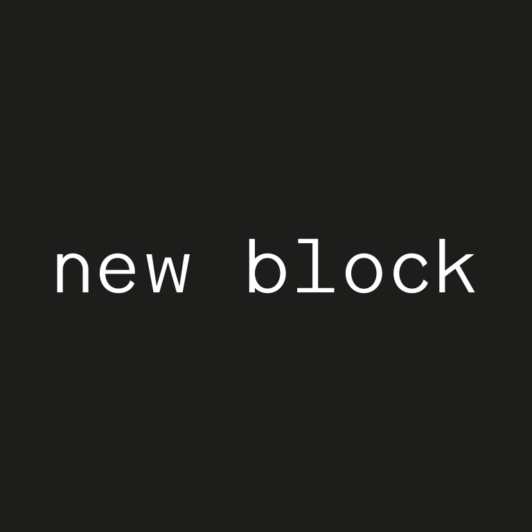 New Block Logotype by Melo Exhibitionist.