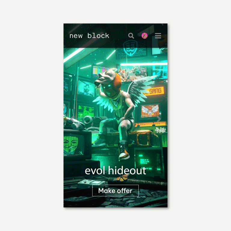 New Block Website by Melo Exhibitionist.